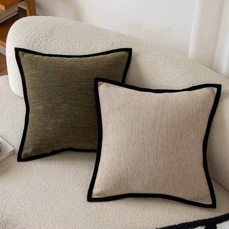 パイピング リネンライク クッションカバー 全2色 45×45 | 70PARK パイピング リネンライク クッションカバー 全2色 45×45 | 70PARK