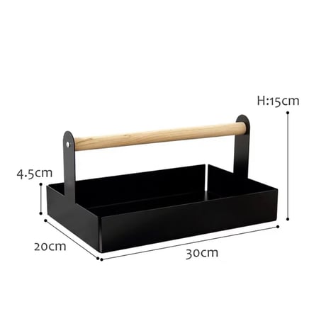 #ウッド 持ち手付き 小物入れ アクセサリートレイ 全3色 収納