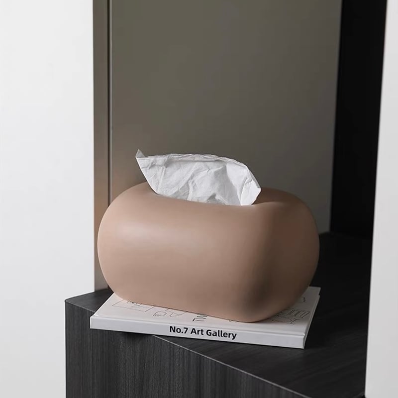 セラミック ぽってり シンプル ティッシュケース 全4色 | 70PARK