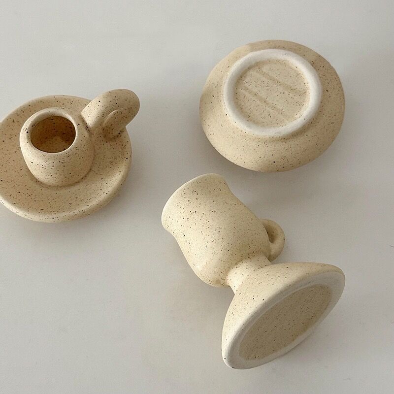 セラミック ナチュラル キャンドルホルダー 全3種 | 70PARK