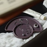 #ニュアンス アート デザイン セラミック アクセサリートレイ 全2色 収納 トレイ プレート