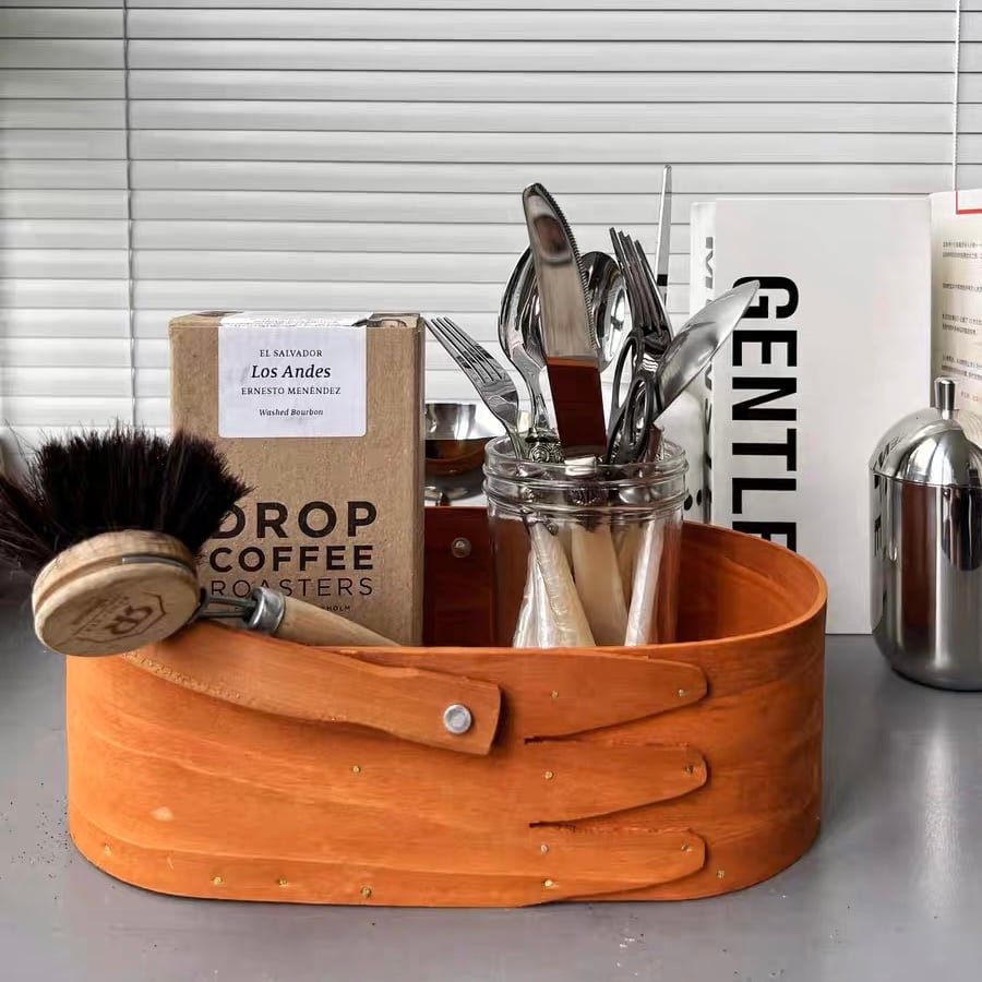 シェーカーボックス　持ち手付き 持ち手付き ウッド シェーカーボックス 収納 カゴ | 70PARK