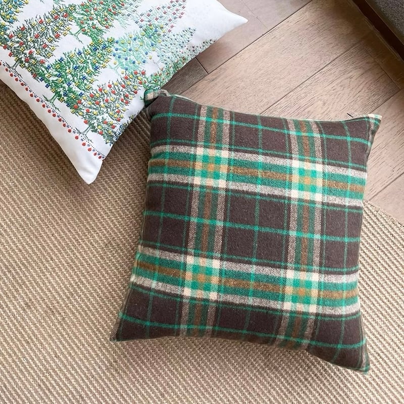 Cozing チェック柄クッションカバー 即納】#カラー チェック柄 クッションカバー 全6色 | 70PARK