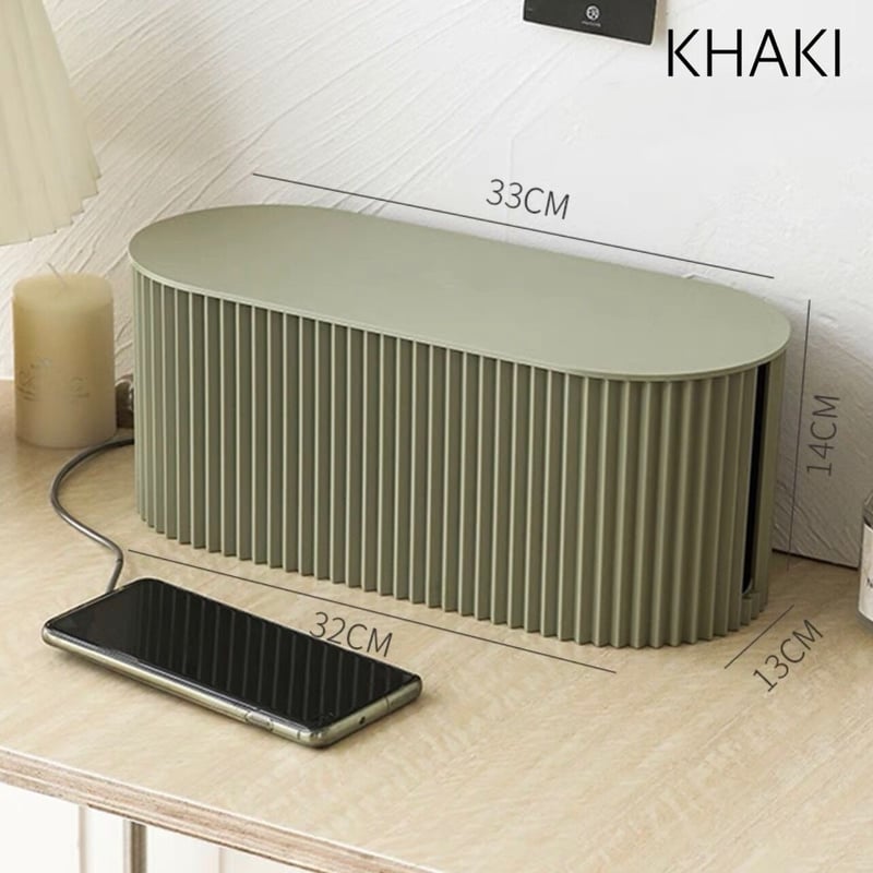 即納】#電源タップ 収納 ケーブルボックス 全3色 2サイズ | 70PARK