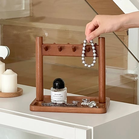#ナチュラル ウッド アクセサリー 鍵 スタンド トレイ 収納 小物置き