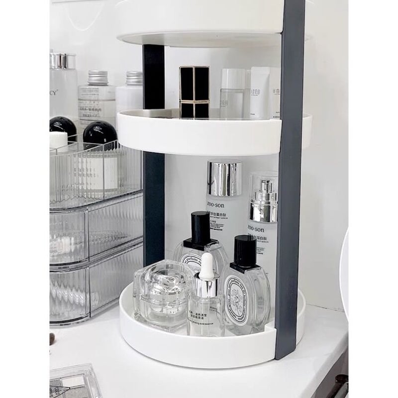 アーチフレーム 円型 三段 ラック 全3色 コスメ 収納 | 70PARK