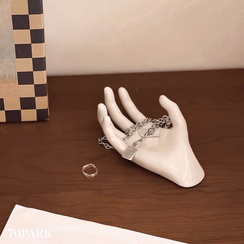 妻の作った　息子の手　ハンドオブジェ　アクセサリートレイ　陶芸 妻の作った 息子の手 ハンドオブジェ アクセサリートレイ 陶芸