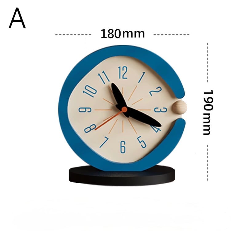 ニュアンス シルエット カラー 卓上 クロック 全2色 置き時計 | 70PARK