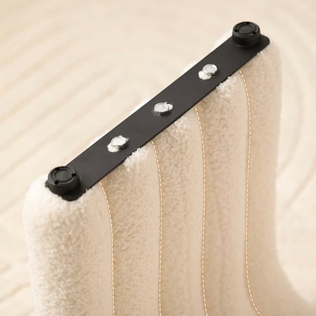 #ブークレ アーチ型 スツール ドレッサー 椅子 オットマン stool-006175