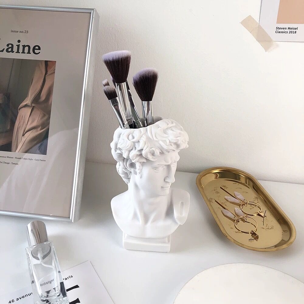 彫刻モチーフ ブラシスタンド ペン立て 花瓶 オブジェ | 70PARK