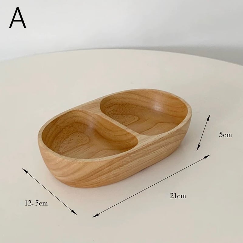 アカシア ウッド ダブル 仕切り アクセサリー トレイ 全2色 小物置き
