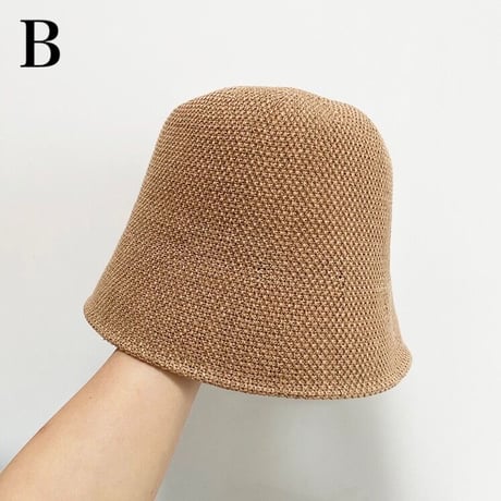 【即納】#リネン シンプル バケットハット 全4色 帽子