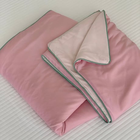 #パイピング 冷感 夏掛け布団 カラフル ブランケット 全6色 単品 2サイズ ひんやり