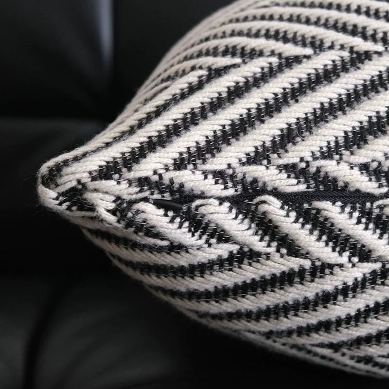 ★美品★2点セット　コンランショップ　ヘリンボーン柄　クッションカバー ll1710set-4030.jpg