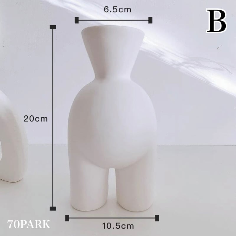 ヒップ型 ボディアート フラワーベース 全2タイプ 花瓶 | 70PARK