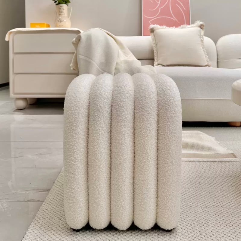 ブークレー素材もこもこチェア【新品】ドレッサー ブークレー素材もこもこチェア【新品】ドレッサー