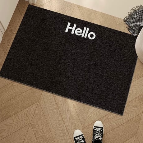 #Hello レタリング カラー 玄関 マット 全6色 50×80 泥落とし