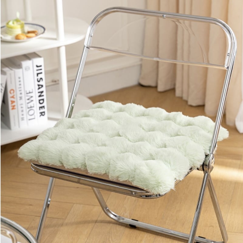 ポコポコ フェイクファー チェア クッション 全5色 座布団 | 70PARK