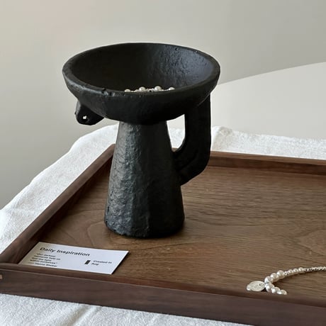 #セラミック カップ スタンド アクセサリー トレイ 全2色 アロマ 小物置き