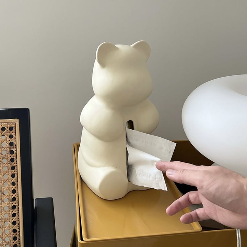 くまくま様 ティッシュケース完成品 ティッシュカバー ぬいぐるみ くまちゃん 可愛い お洒落