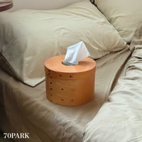 【即納】#シェーカーボックス ナチュラル ラウンド ティッシュケース  全2色 ウッド