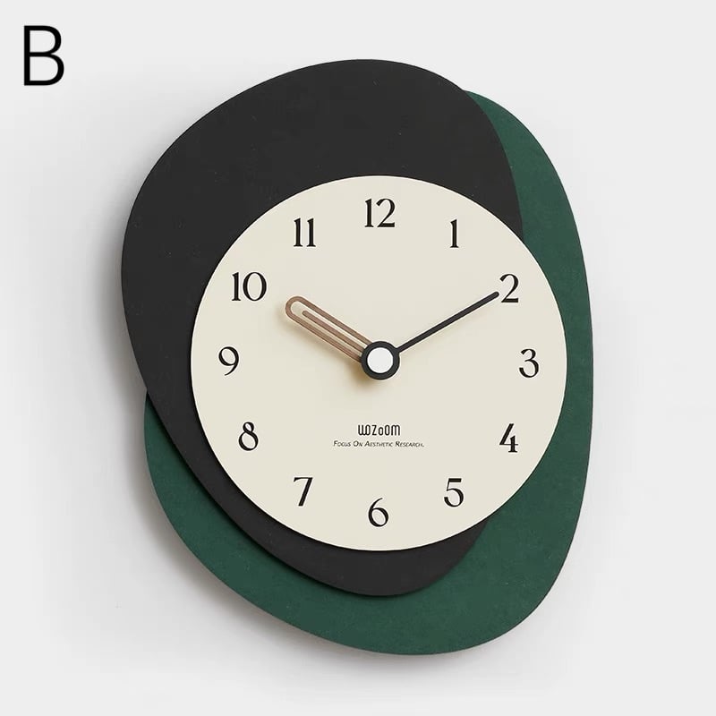ダークグリーン 掛時計 シンプルデザイン ダークグリーン 掛時計 シンプルデザイン