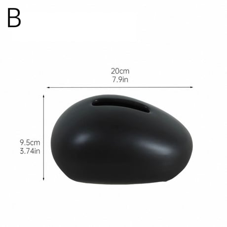#セラミック マウス型 ティッシュケース 全4色 メタリック