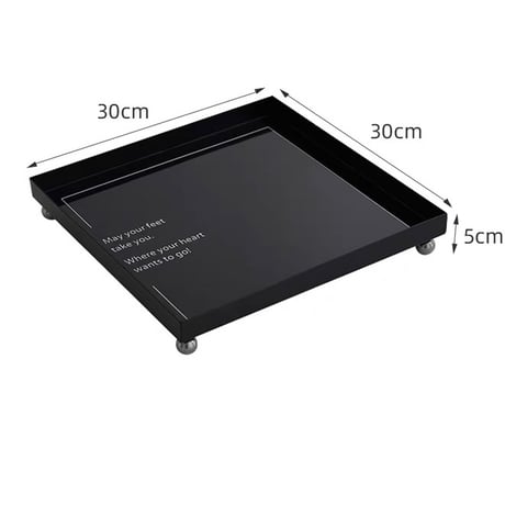 #脚付き モノトーン スクエア アイアン 収納 トレイ 全2色
