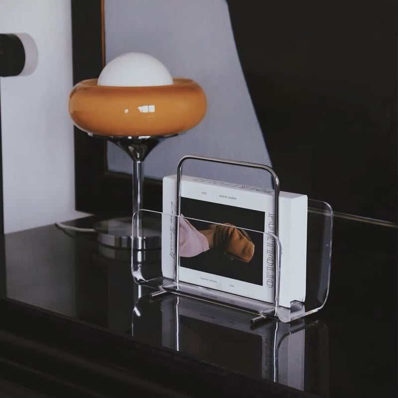 クリア アクリル マガジンラック 収納 ブックスタンド | 70PARK