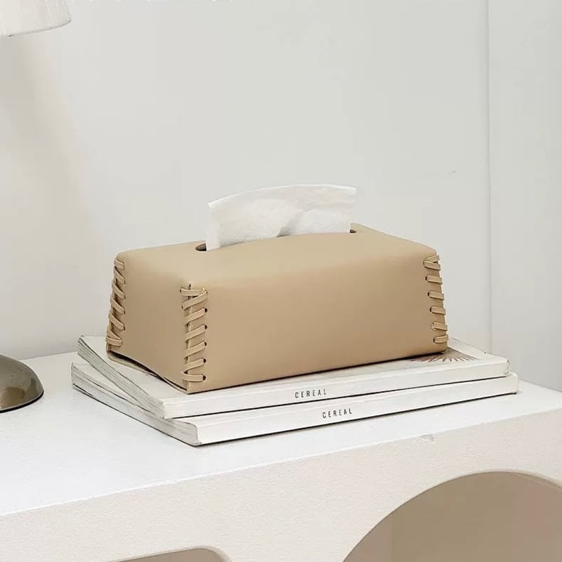 レザーティッシュケース　ベージュ　1個　本物ジャンクションプロデュース レザーティッシュケース ベージュ 1個 本物ジャンクション