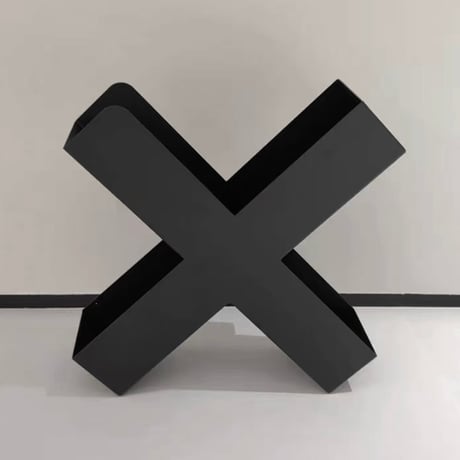 #X型 アイアン マガジンラック 収納 ブックスタンド 全4色