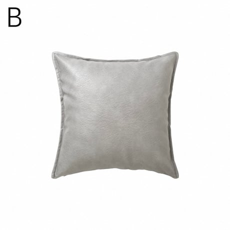 #リッチ フェイクレザー モノトーン クッションカバー 全3色 45×45