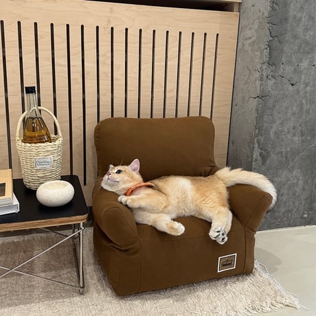 #ふんわり 小型 無地 ペットソファ 全2色 犬 猫 ペットベッド ペット用品 ペットクッション 洗える