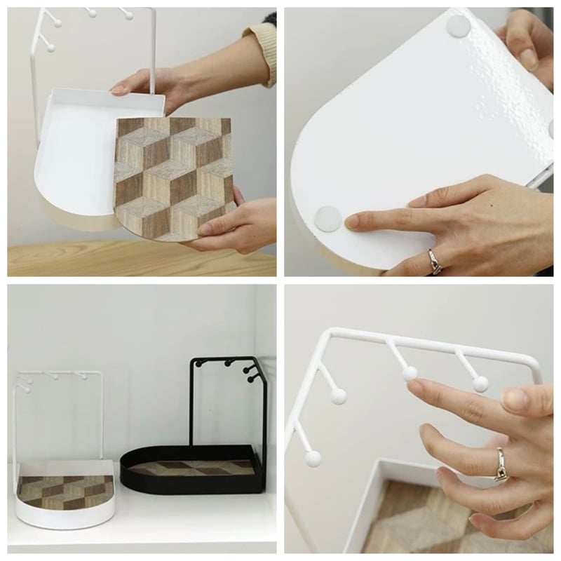 コーナー 鍵 スタンド トレイ 全2色 玄関 収納 小物置き | 70PARK