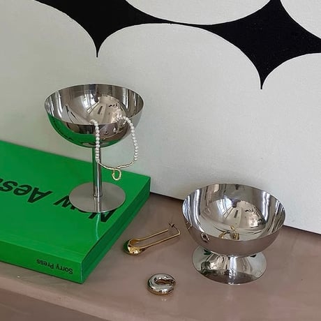 #ステンレス 小物入れ キャンドルホルダー 全2種 トレイ