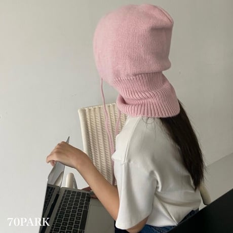 【即納】#カラー ニット バラクラバ  全5色 フードウォーマー