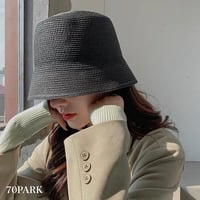 【即納】#シンプル 麦わら ペーパー バケットハット  全3色 帽子