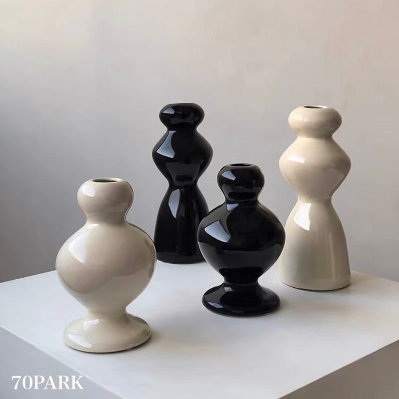 モノトーン セラミック フラワーベース 全4種 花瓶 | 70PARK モノトーン セラミック フラワーベース 全4種 花瓶 | 70PARK