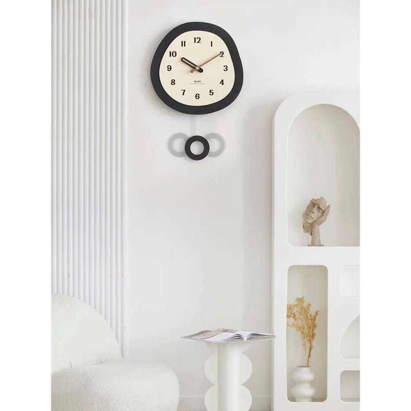 モノトーン ニュアンス クロック 振り子時計 掛け時計 | 70PARK