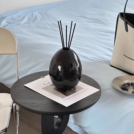 #エッグ モチーフ セラミック ディフューザー 容器 全3色 詰め替えボトル