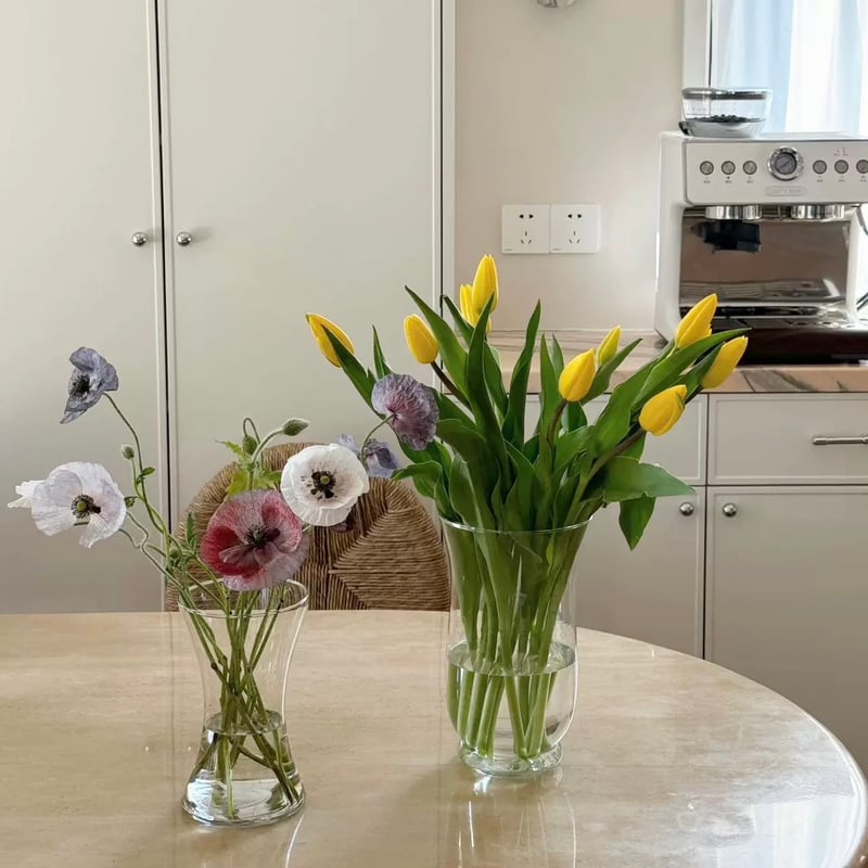 【廃盤】 ブルーエレファント フラワーベース 　花瓶 Blue Glass Bottle Flower Vase (ブルーガラスボトル フラワー