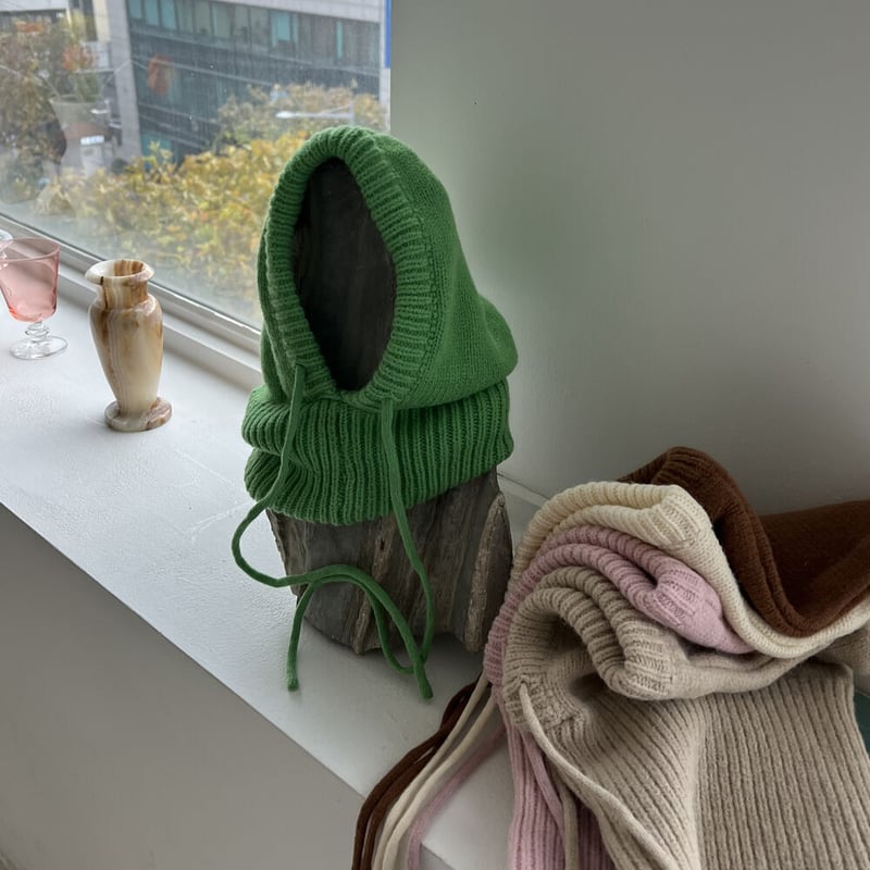 即納】#カラー ニット バラクラバ 全5色 フードウォーマー | 70PARK