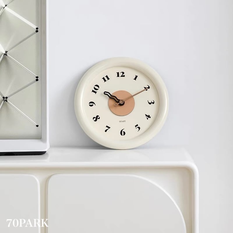 チャビー ウエーブ 針 クロック 全3色 壁掛け時計 | 70PARK