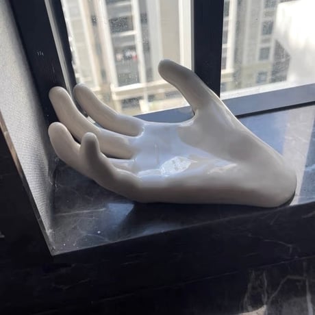 #ハンド セラミック オブジェ アクセサリー 収納 トレイ