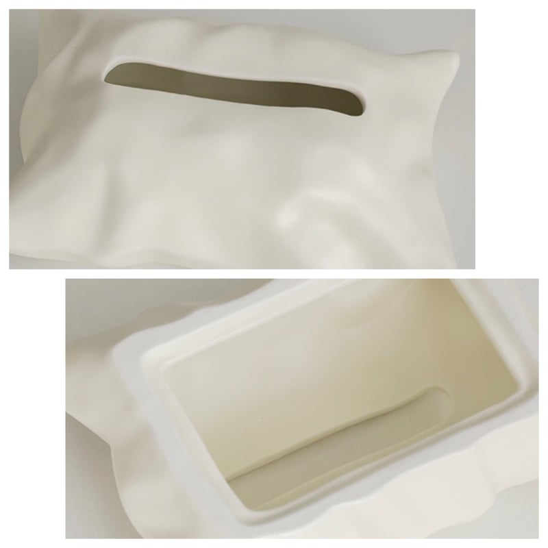 枕 モチーフ セラミック ティッシュケース 全2種 | 70PARK 枕 モチーフ セラミック ティッシュケース 全2種 | 70PARK