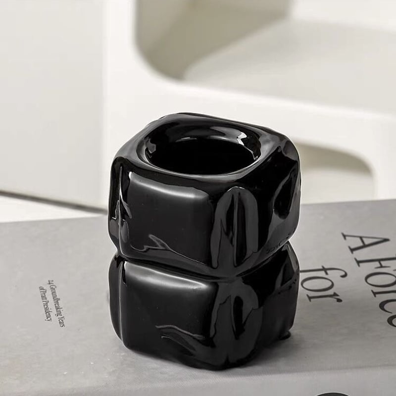 キューブ セラミック ブラシスタンド 全3色 ペン立て | 70PARK