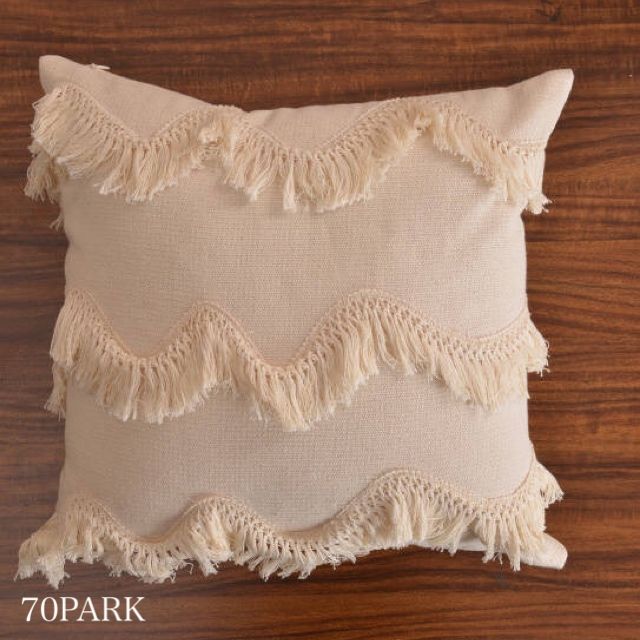即納】#タッセル付き ボヘミアン テイスト クッションカバー 全6