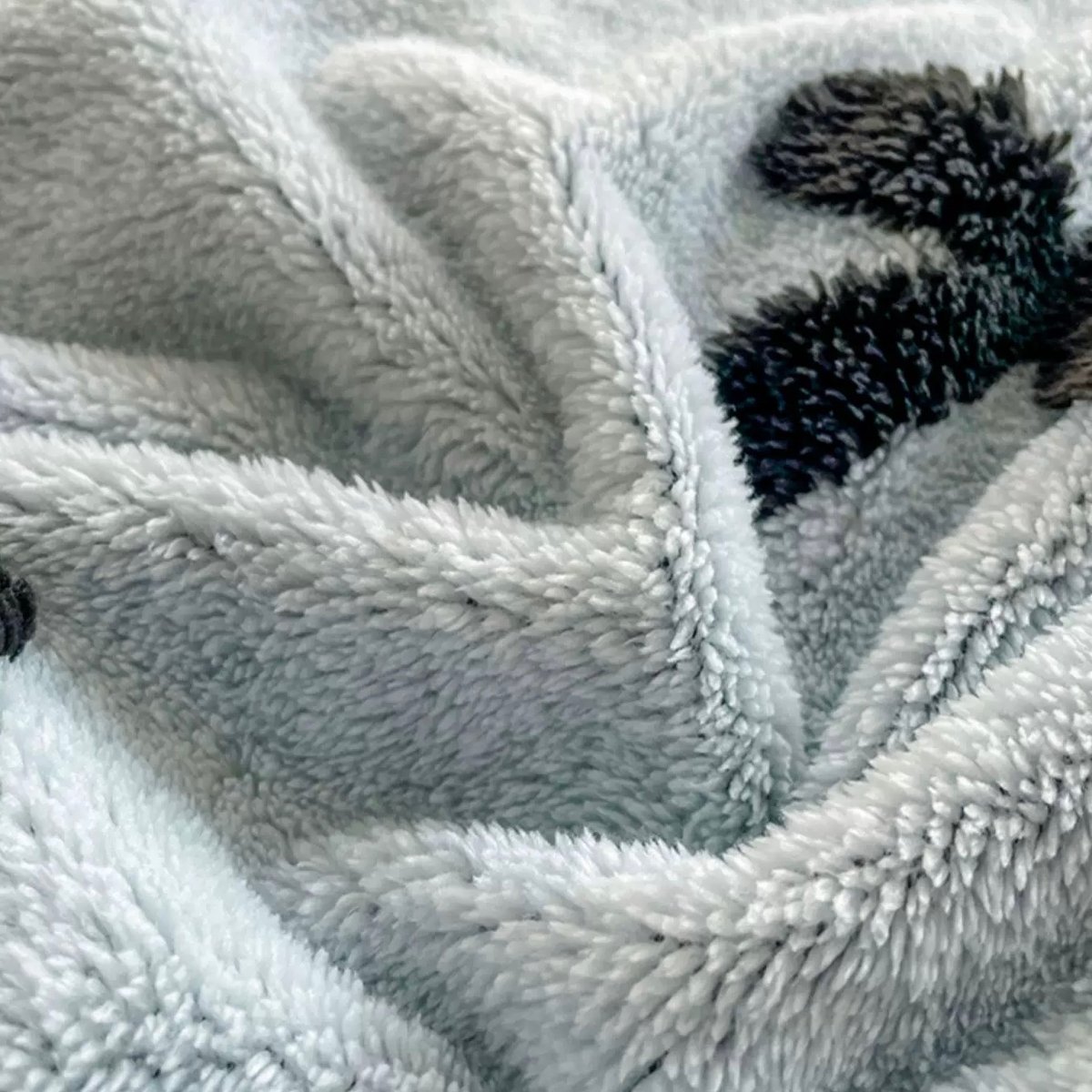 ブルー リボン パターン ステッチ ブランケット 150×200 膝掛け | 70PARK