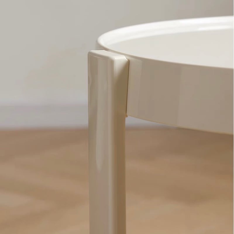 キャスター付き 二段 ラウンド サイドテーブル 全3色 | 70PARK