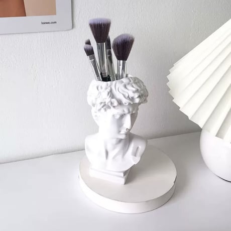 【即納】#彫刻モチーフ ブラシスタンド ペン立て 花瓶 オブジェ